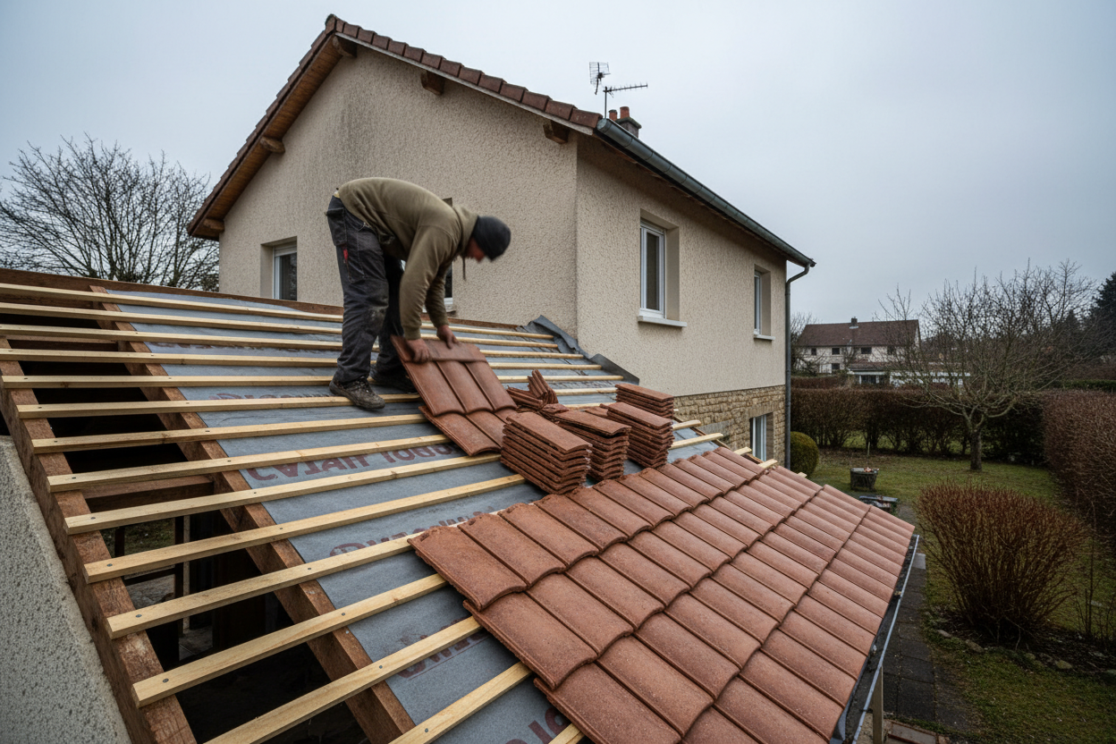 Rénovation complète de toiture à Metz